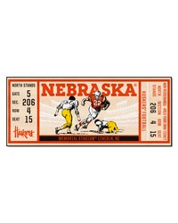 Nebraska Cornhuskers Ticket Runner by   