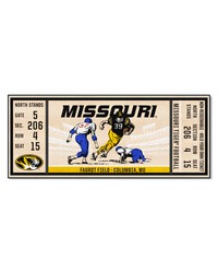 Missouri Tigers Ticket Runner Rug  30in. x 72in. Black by   