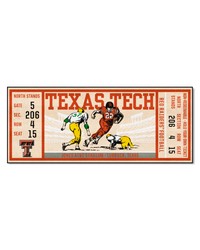 Texas Tech Red Raiders Ticket Runner Rug  30in. x 72in. Red by   