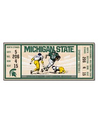 Michigan State Spartans Ticket Runner Rug  30in. x 72in. Green by   