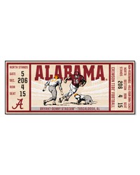Alabama Crimson Tide Ticket Runner Rug  30in. x 72in. Red by   