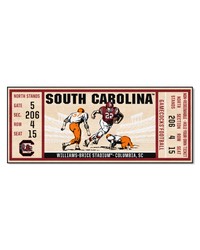 South Carolina Gamecocks Ticket Runner Rug  30in. x 72in. Black by   