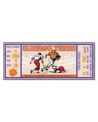 Clemson Tigers Ticket Runner Rug  30in. x 72in. Orange by   