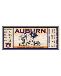 Auburn Tigers Ticket Runner Rug  30in. x 72in. Navy by   