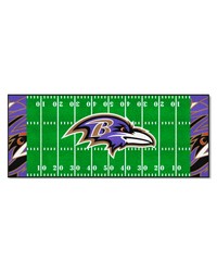 Baltimore Ravens Football Field Runner Mat  30in. x 72in. XFIT Design Pattern by   