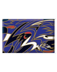 Baltimore Ravens Rubber Scraper Door Mat XFIT Design Pattern by   