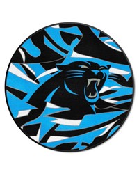 Carolina Panthers Roundel Rug  27in. Diameter XFIT Design Pattern by   
