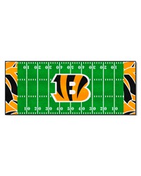 Cincinnati Bengals Football Field Runner Mat  30in. x 72in. XFIT Design Pattern by   