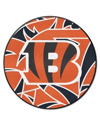 Cincinnati Bengals Roundel Rug  27in. Diameter XFIT Design Pattern by   