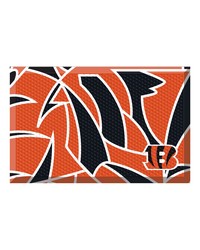 Cincinnati Bengals Rubber Scraper Door Mat XFIT Design Pattern by   