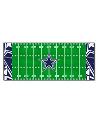 Dallas Cowboys Football Field Runner Mat  30in. x 72in. XFIT Design Pattern by   
