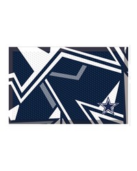 Dallas Cowboys Rubber Scraper Door Mat XFIT Design Pattern by   