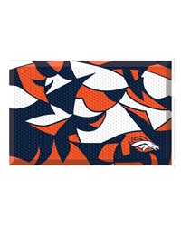 Denver Broncos Rubber Scraper Door Mat XFIT Design Pattern by   