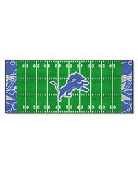 Detroit Lions Football Field Runner Mat  30in. x 72in. XFIT Design Pattern by   