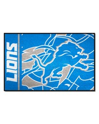 Detroit Lions Starter Mat XFIT Design  19in x 30in Accent Rug Pattern by   