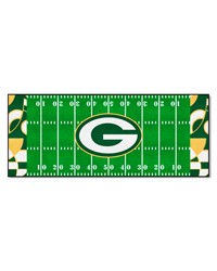 Green Bay Packers Football Field Runner Mat  30in. x 72in. XFIT Design Pattern by   