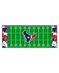 Houston Texans Football Field Runner Mat  30in. x 72in. XFIT Design Pattern by   