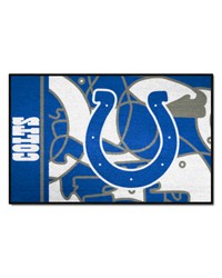 Indianapolis Colts Starter Mat XFIT Design  19in x 30in Accent Rug Pattern by   