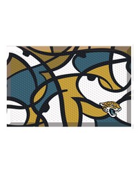 Jacksonville Jaguars Rubber Scraper Door Mat XFIT Design Pattern by   