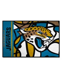 Jacksonville Jaguars Starter Mat XFIT Design  19in x 30in Accent Rug Pattern by   