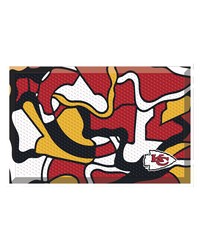 Kansas City Chiefs Rubber Scraper Door Mat XFIT Design Pattern by   