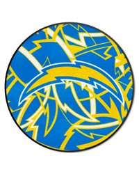 Los Angeles Chargers Roundel Rug  27in. Diameter XFIT Design Pattern by   