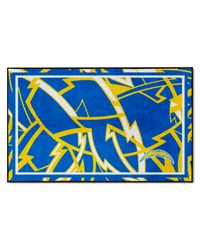 Los Angeles Chargers 4ft. x 6ft. Plush Area Rug XFIT Design Pattern by   