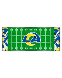Los Angeles Rams Football Field Runner Mat  30in. x 72in. XFIT Design Pattern by   