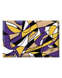 Minnesota Vikings Rubber Scraper Door Mat XFIT Design Pattern by   