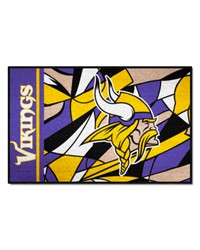 Minnesota Vikings Starter Mat XFIT Design  19in x 30in Accent Rug Pattern by   