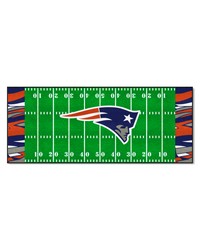 New England Patriots Football Field Runner Mat  30in. x 72in. XFIT Design Pattern by   