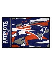 New England Patriots Starter Mat XFIT Design  19in x 30in Accent Rug Pattern by   