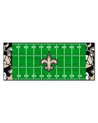 New Orleans Saints Football Field Runner Mat  30in. x 72in. XFIT Design Pattern by   