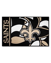 New Orleans Saints Starter Mat XFIT Design  19in x 30in Accent Rug Pattern by   