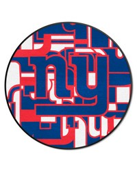 New York Giants Roundel Rug  27in. Diameter XFIT Design Pattern by   
