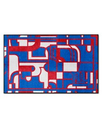 New York Giants 4ft. x 6ft. Plush Area Rug XFIT Design Pattern by   