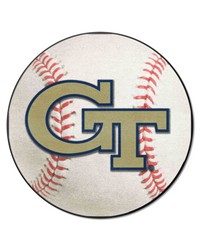 Georgia Tech Yellow Jackets Baseball Rug by   