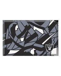 Las Vegas Raiders Rubber Scraper Door Mat XFIT Design Pattern by   