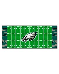 Philadelphia Eagles Football Field Runner Mat  30in. x 72in. XFIT Design Pattern by   
