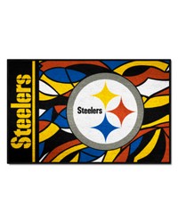 Pittsburgh Steelers Starter Mat XFIT Design  19in x 30in Accent Rug Pattern by   