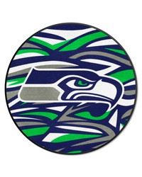 Seattle Seahawks Roundel Rug  27in. Diameter XFIT Design Pattern by   