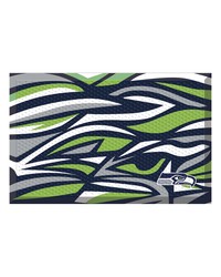 Seattle Seahawks Rubber Scraper Door Mat XFIT Design Pattern by   