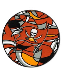 Tampa Bay Buccaneers Roundel Rug  27in. Diameter XFIT Design Pattern by   