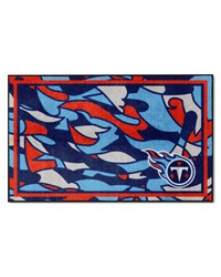 Tennessee Titans 4ft. x 6ft. Plush Area Rug XFIT Design Pattern by   