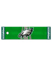 Philadelphia Eagles Putting Green Mat  1.5ft. x 6ft. 2018 Super Bowl LII Champions Green by   