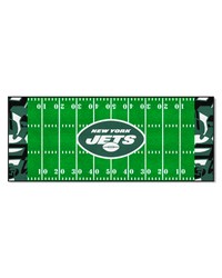 New York Jets Football Field Runner Mat  30in. x 72in. XFIT Design Pattern by   