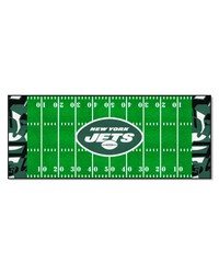 New York Jets Football Field Runner Mat  30in. x 72in. XFIT Design Pattern by   