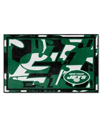 New York Jets 4ft. x 6ft. Plush Area Rug XFIT Design Pattern by   