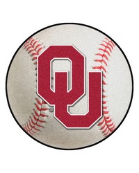 Oklahoma Sooners Baseball Rug by   
