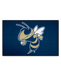 Georgia Tech Yellow Jackets Starter Mat Accent Rug  19in. x 30in. Buzz Navy by   